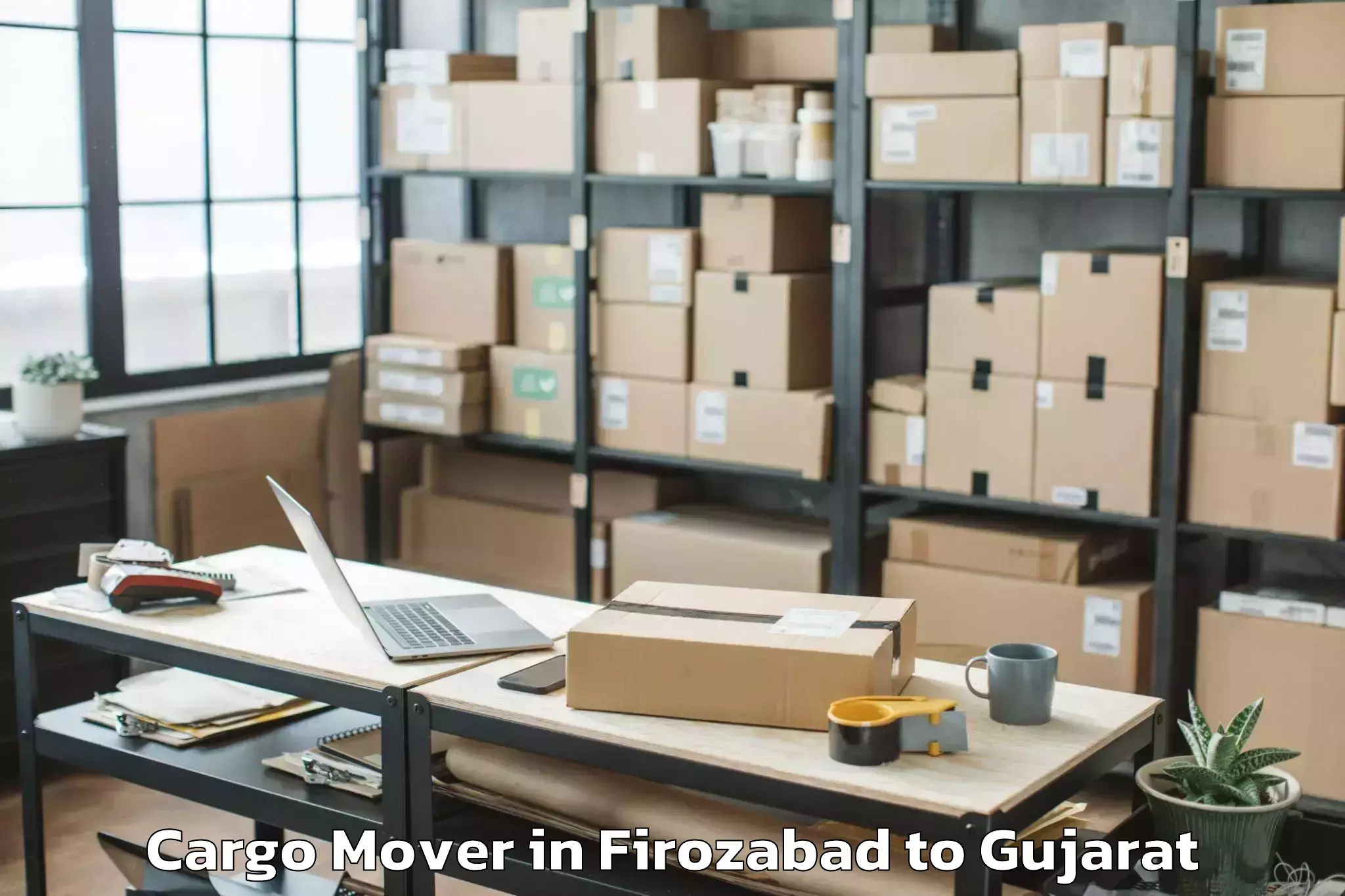 Professional Firozabad to Sabarmati University Ahmedabad Cargo Mover